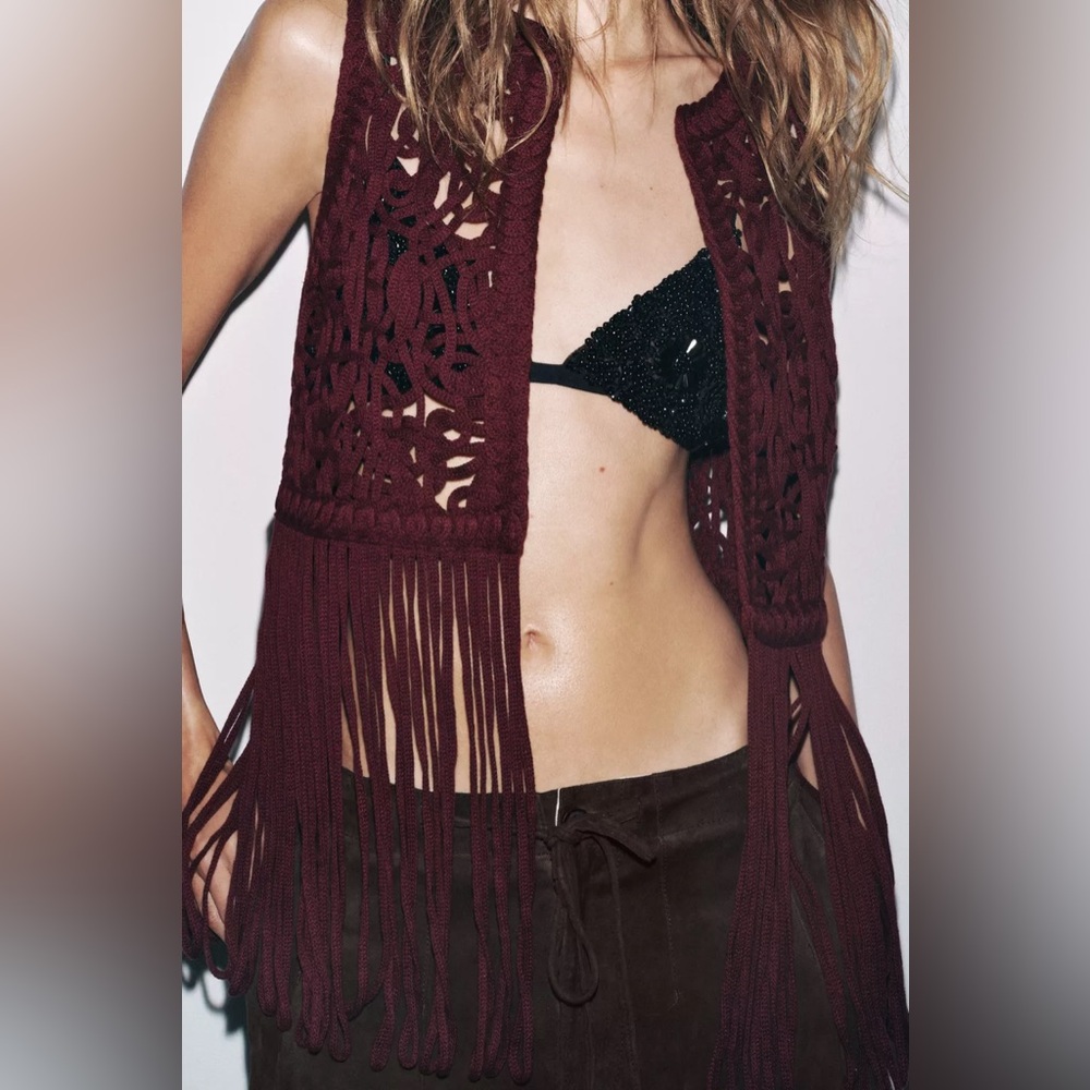 MACRAMÉ FRINGE VEST